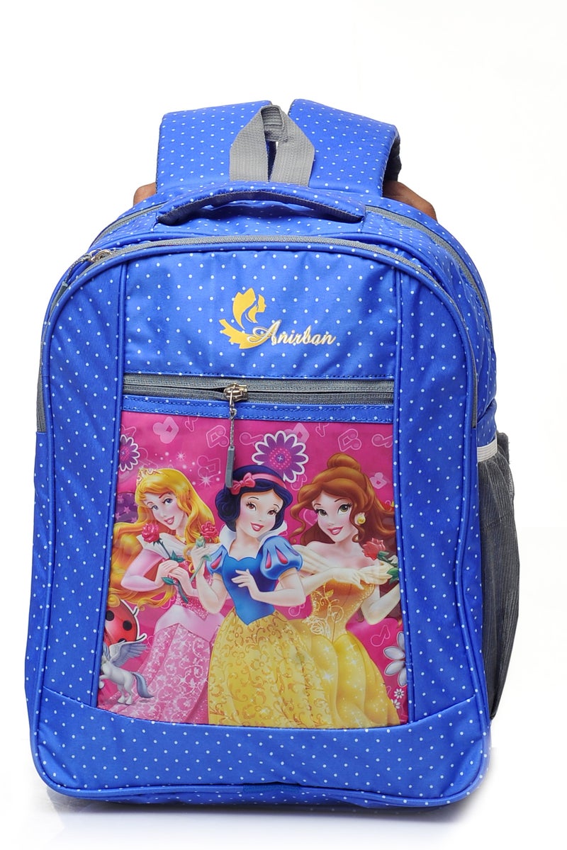 Abyq Cartoon Printed Blue Backpack for Kids - Image 4